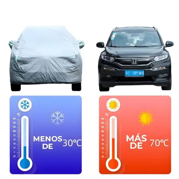 Funda Impermeable para Auto con Protección UV y Ajuste Seguro - Cubierta Multicapa Pro 2026 - Conecta Chava Shop