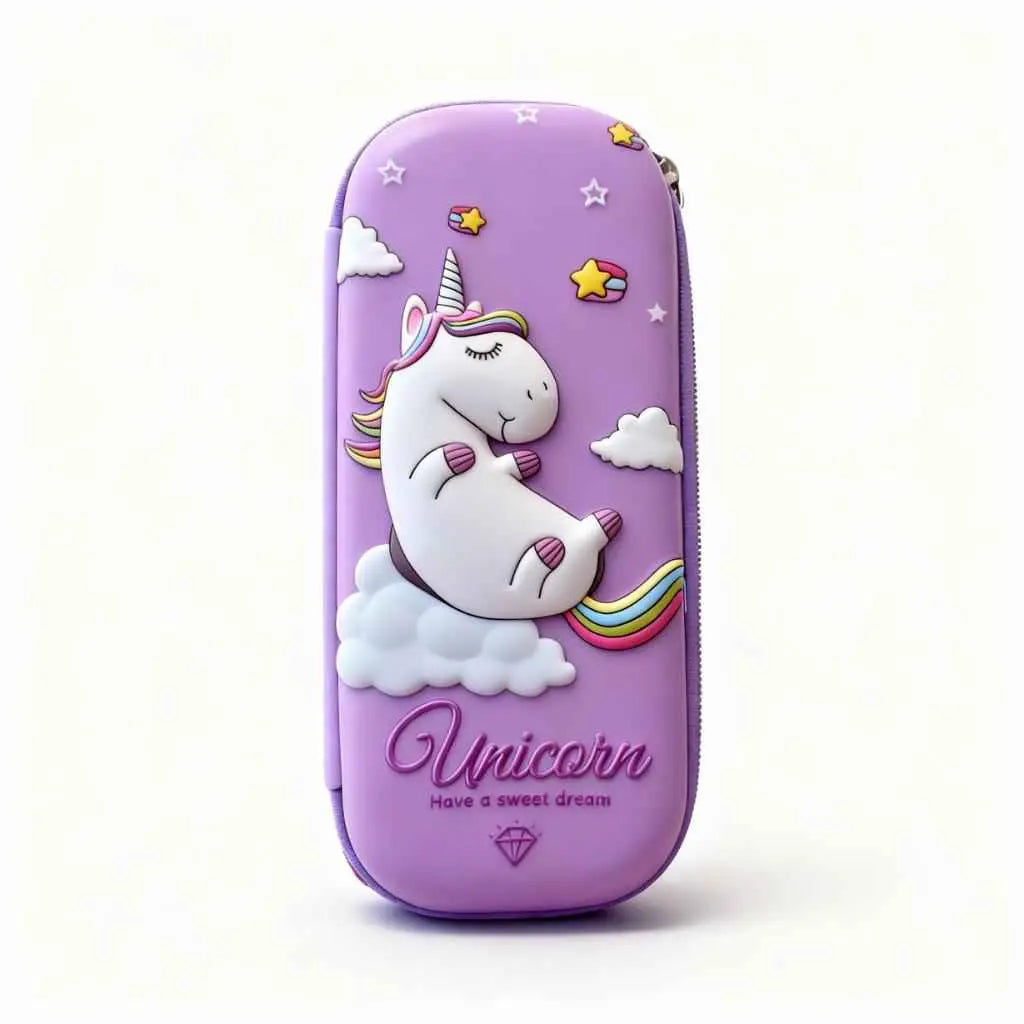 Estuche Escolar Unicornio 3D de Gran Capacidad - Organizador de Papelería Resistente y Multicompartimento Pro 2026 - Conecta Chava Shop