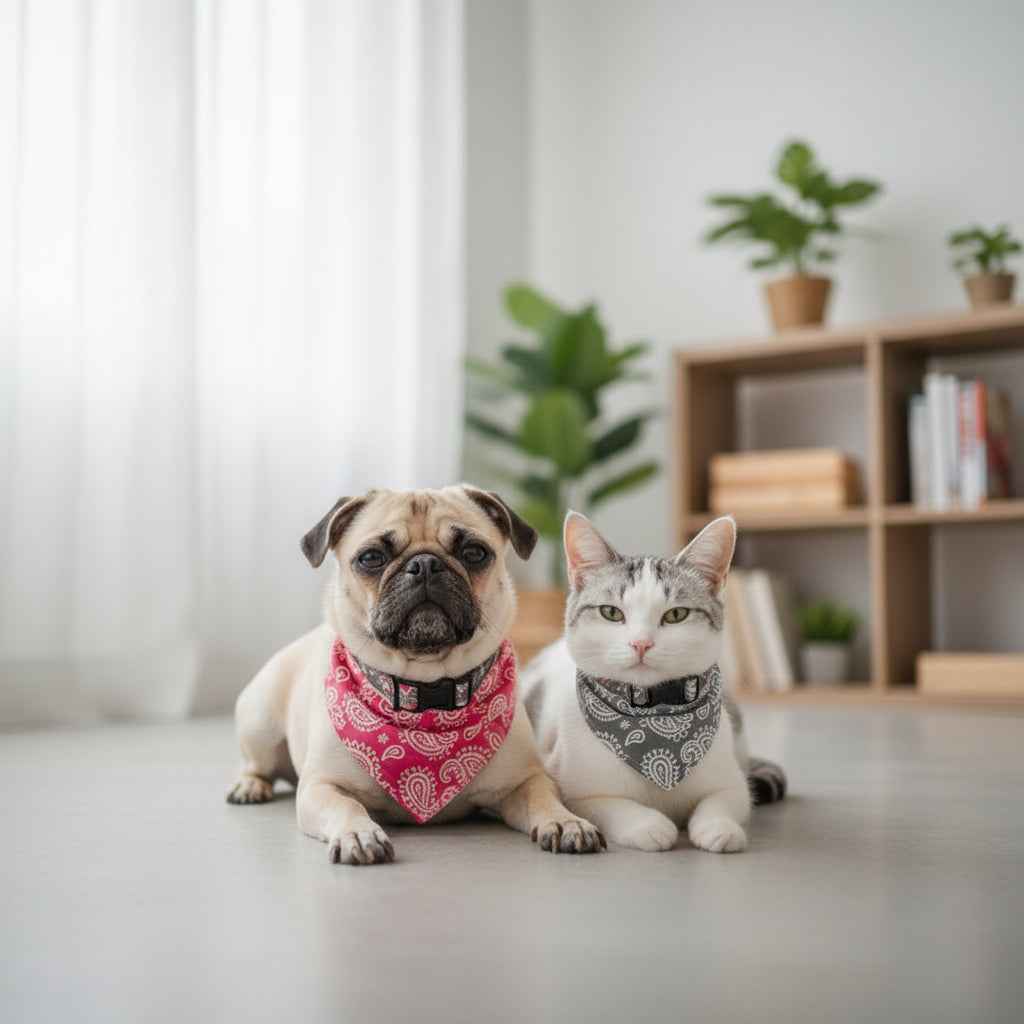 Collar para Perro Ajustable con Bandana Resistente al Agua - Accesorio de Moda para Mascotas con Hebilla de Seguridad Pro 2026 - Conecta Chava Shop