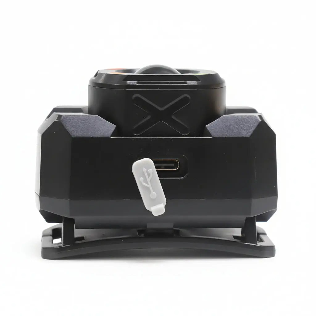 Linterna de Cabeza con Sensor de Movimiento "Sin Contacto" - Lámpara Frontal LED Recargable, Ideal para Mecánicos, Pesca y Construcción - Conecta Chava Shop