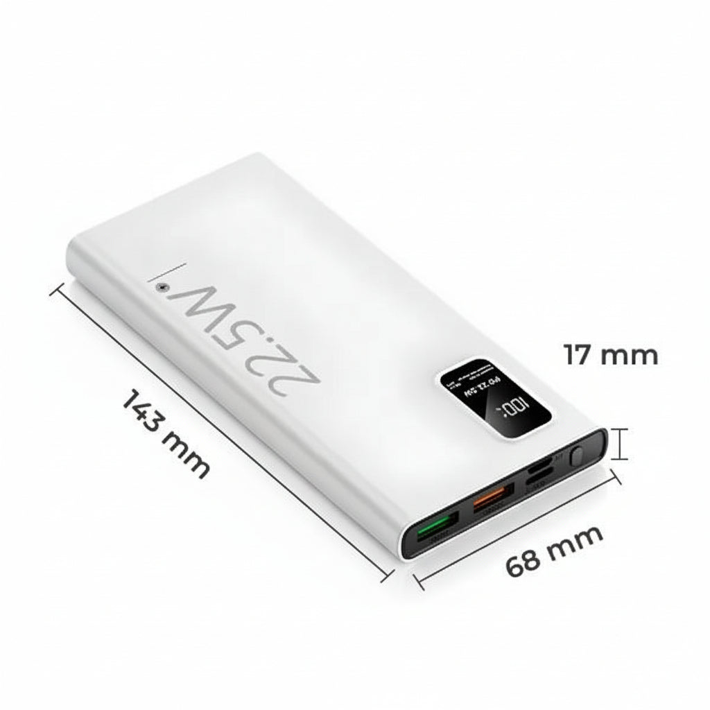 Power Bank de 10000mAh con Carga Rápida USB - Batería Externa Portátil de Alta Capacidad para Smartphone y Tablet, Calidad Pro 2026 - Conecta Chava Shop