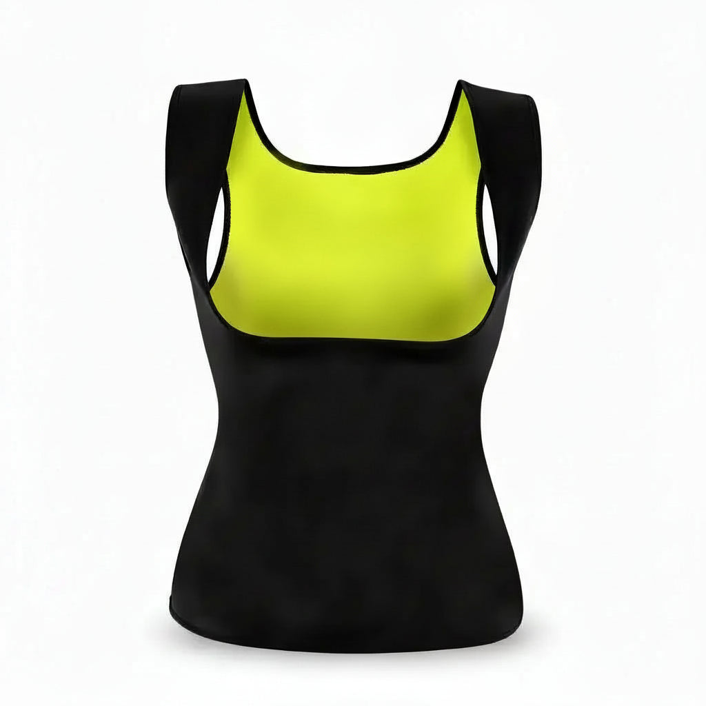 Chaleco Deportivo de Neopreno con Efecto Térmico - Faja de Entrenamiento Ajustable, Soporte de Compresión Pro para Gimnasio - Conecta Chava Shop