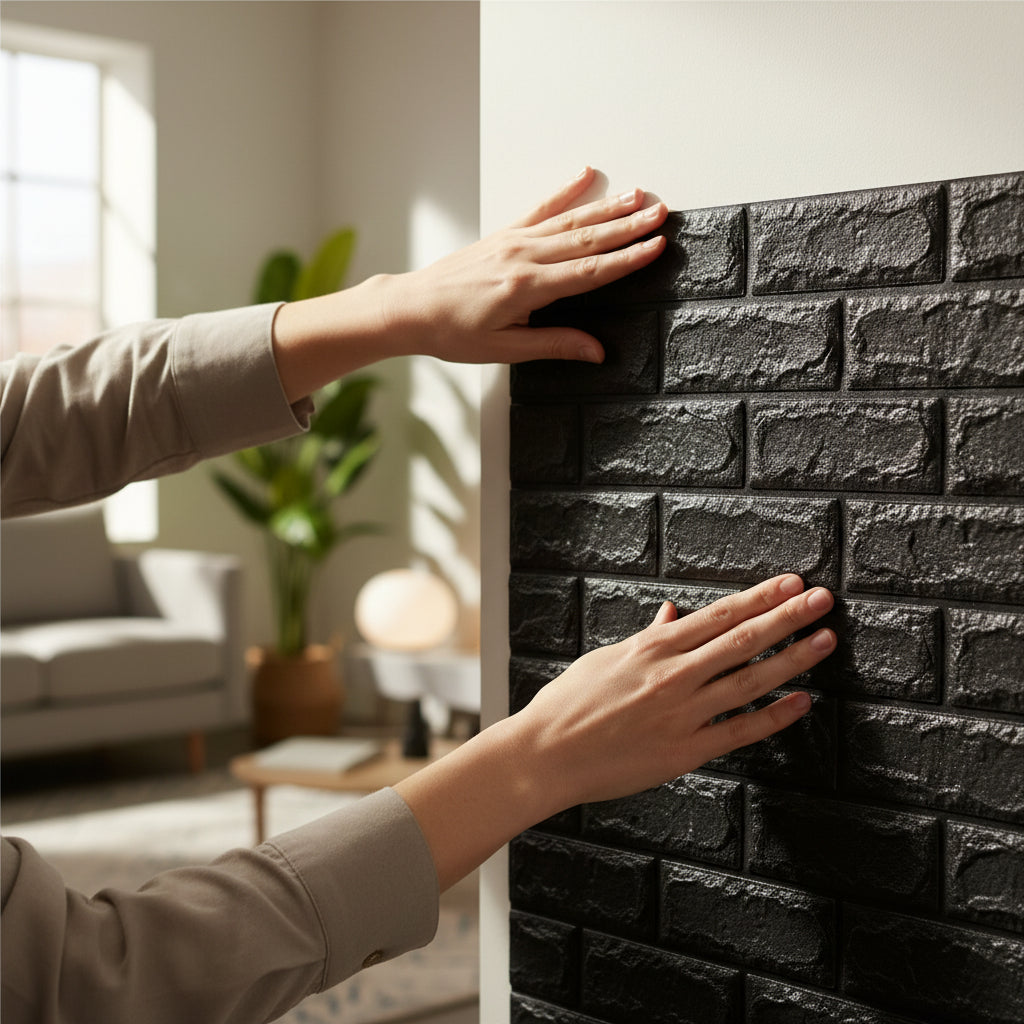 Paneles de Pared 3D Autoadhesivos Espuma XPE Tipo Ladrillo Mosaico 35×38.5 cm Paquete de 10 ladrillos de rodny - Conecta Chava Shop