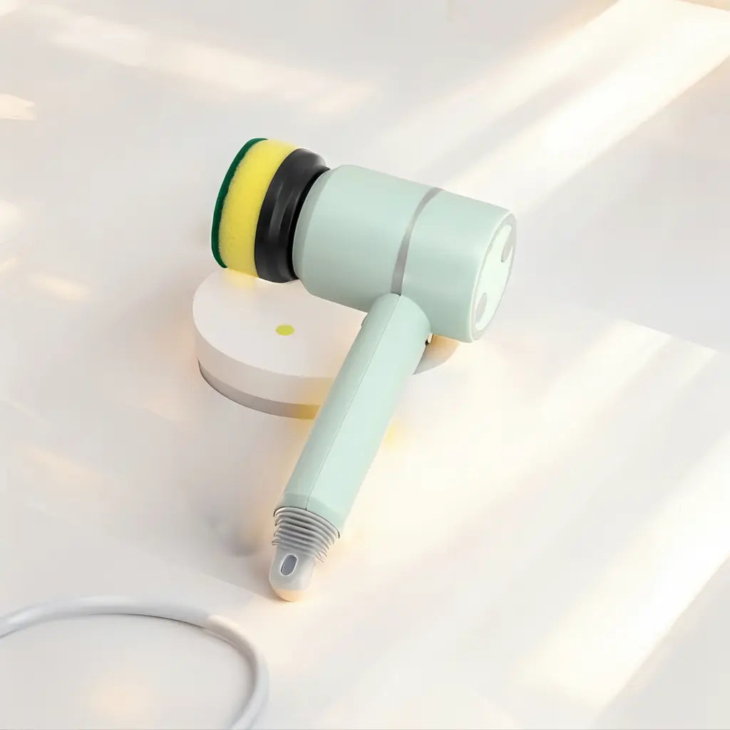 Cepillo de Limpieza Eléctrico Inalámbrico 5 en 1 - Lavador Recargable para Cocina y Baño con 5 Cabezales Intercambiables Pro 2026 - Conecta Chava Shop