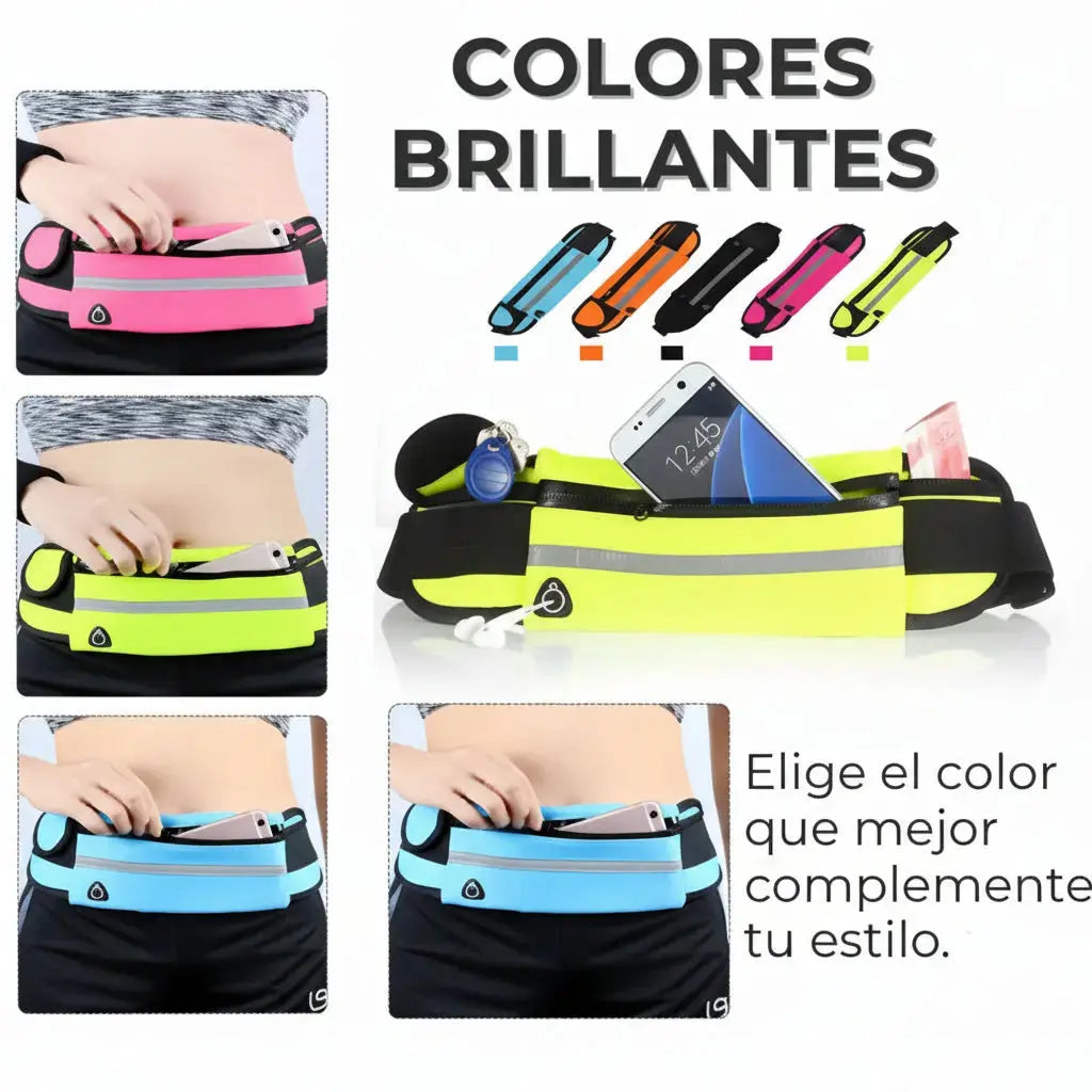 Cangurera Deportiva Impermeable para Running y Gym - Cinturón de Correr Ligero con Ajuste Antirrebote, Calidad Pro 2026 - Conecta Chava Shop