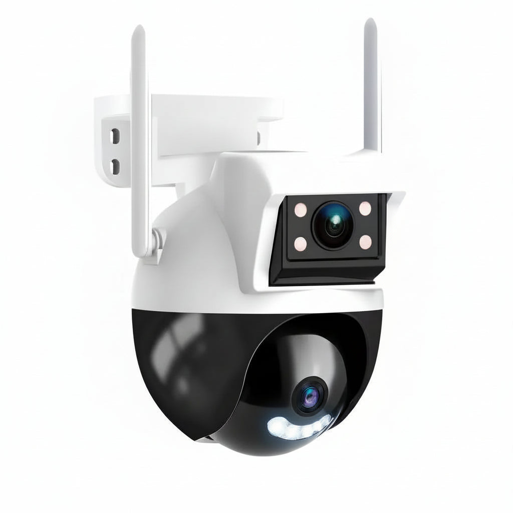 Cámara de Vigilancia IP Exteriores 4MP con WiFi y Visión Nocturna - Cámara de Seguridad Impermeable Pro 2026 - Conecta Chava Shop