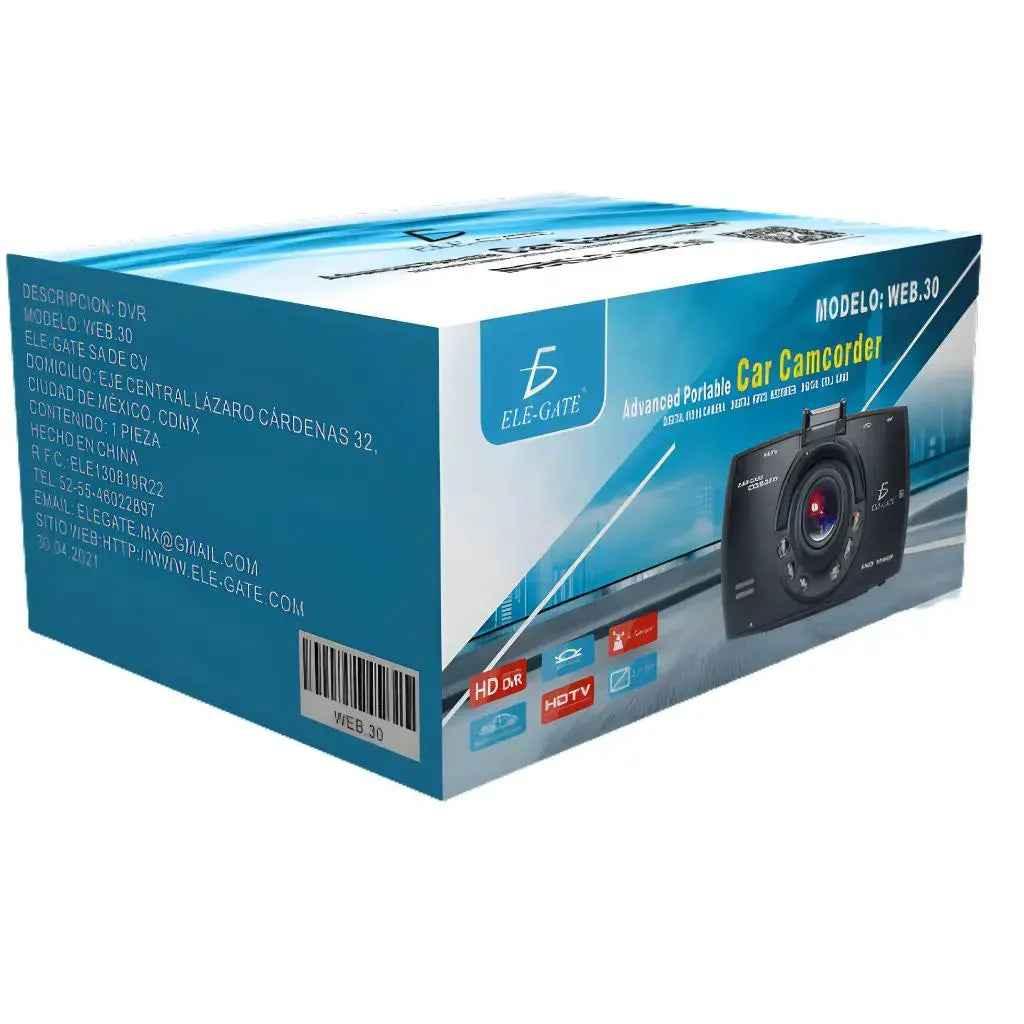Cámara DVR para Auto Full HD con Visión Nocturna y Sensor G - Grabadora de Seguridad Pro 2026 - Conecta Chava Shop