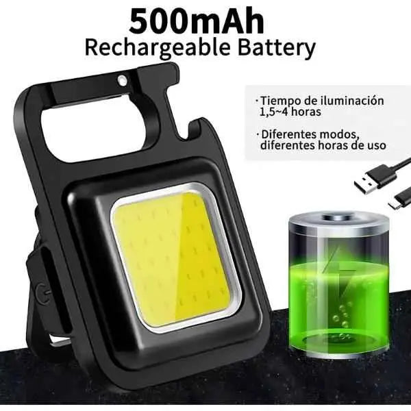Mini Linterna LED Magnética con 3 Modos de Luz - Lámpara de Mano Recargable USB para Mecánica y Apagones Pro 2026 - Conecta Chava Shop
