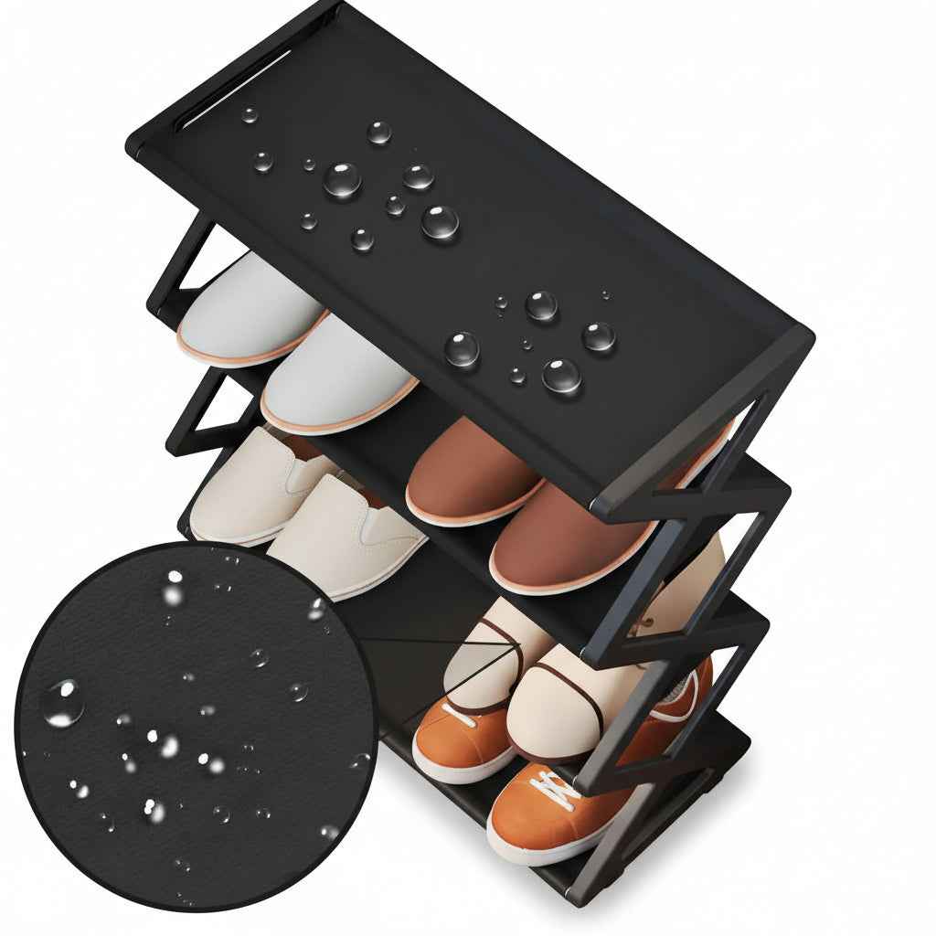 Zapatera Organizador de 4 Niveles para 8 Pares - Estante de Zapatos Ajustable y Ahorrador de Espacio Pro 2026 - Conecta Chava Shop