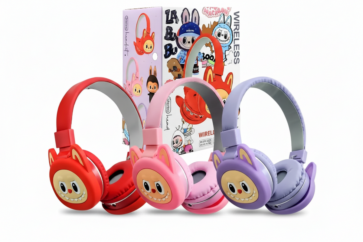 Audífonos Inalámbricos Kawaii Elfo - Plegables con Diseño de Personaje Elfo Animado - Conecta Chava Shop