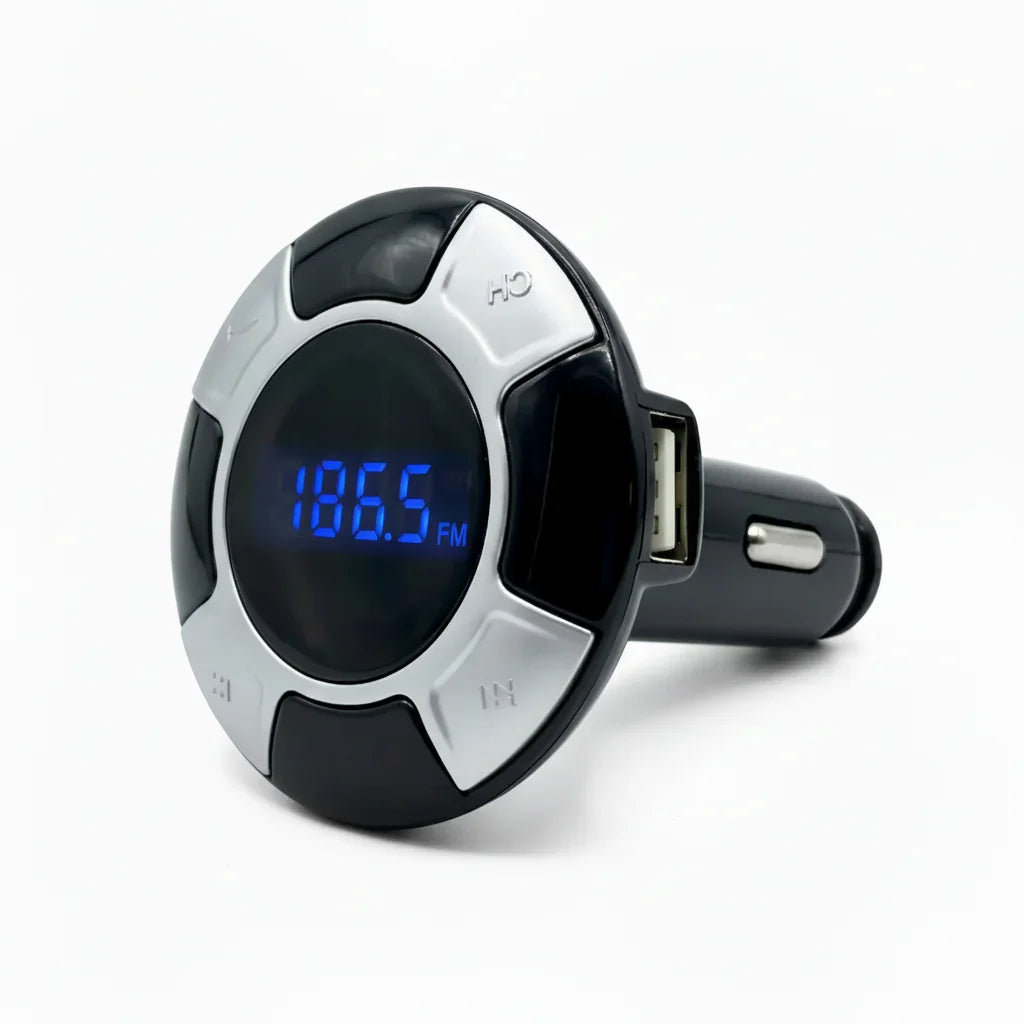Transmisor Bluetooth FM Multiconexión para Auto - Reproductor MP3 con Entradas USB, TF y AUX Pro 2026 - Conecta Chava Shop
