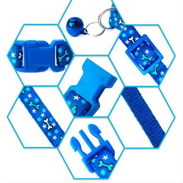 Collar Reflejante de Seguridad para Gatos y Perros con Hebilla Anti Ahorcamiento 2 Collares - Conecta Chava Shop