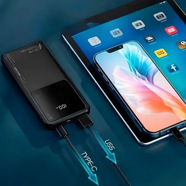 Power Bank 10000mAh con Carga Inalámbrica de Alta Velocidad - Batería Portátil Compacta para Smartphone, Tecnología de Carga Pro 2026 - Conecta Chava Shop