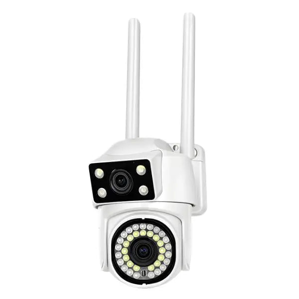 Cámara de Vigilancia Exterior WiFi 4MP con Visión Nocturna a Color - Cámara PTZ 360 Inteligente con Detección de Humano Pro 2026 - Conecta Chava Shop