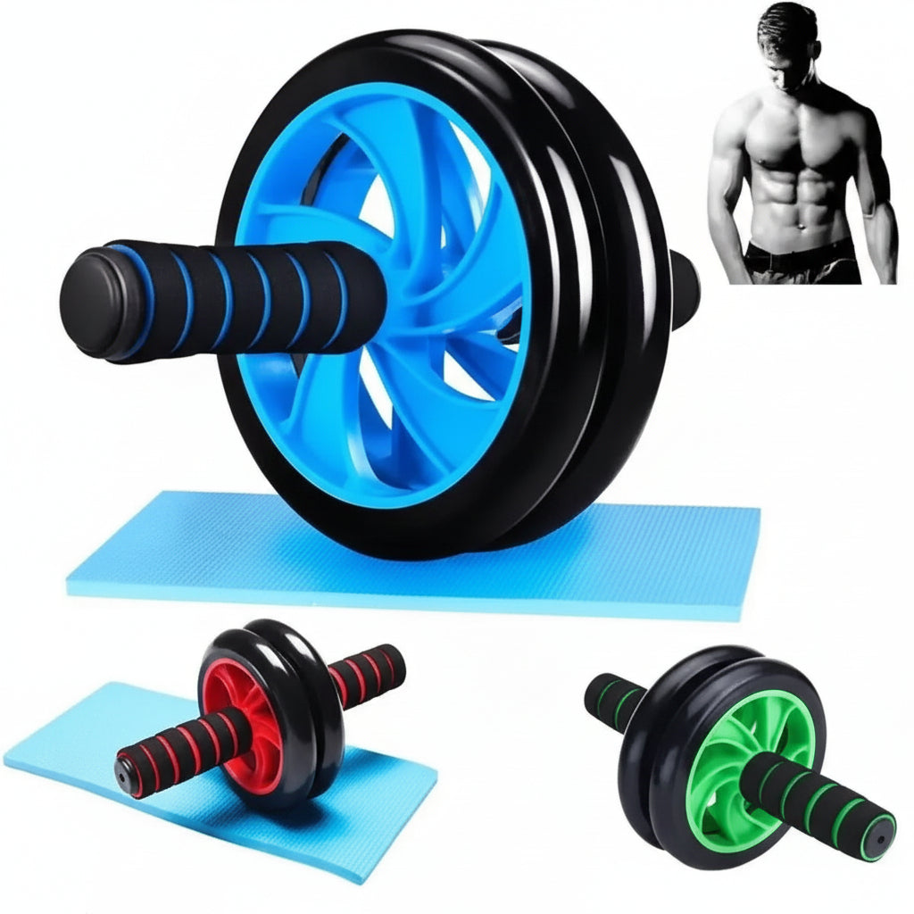 Rueda Abdominal Profesional de Alta Estabilidad - Rodillo para Core con Rodamientos Silenciosos y Mango Antideslizante, Calidad Pro 2026 - Conecta Chava Shop