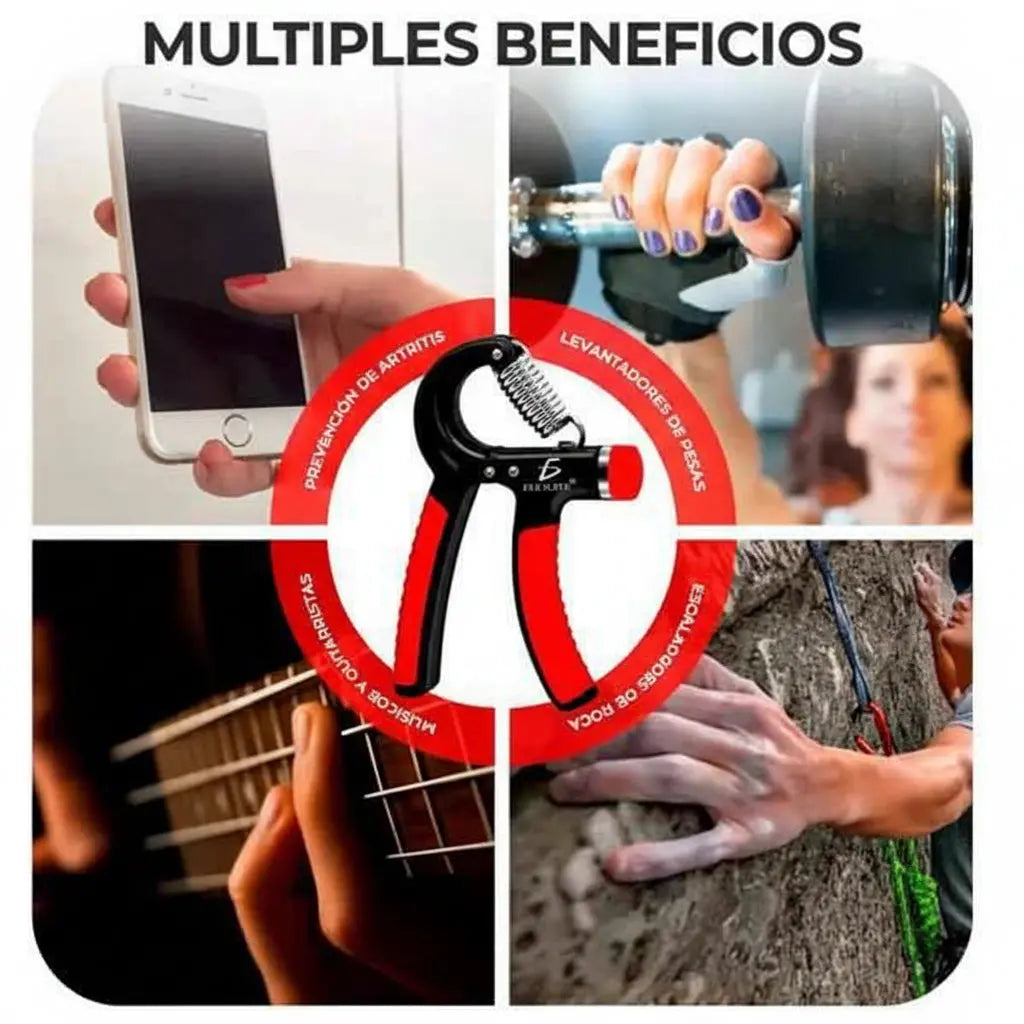 Pinza Ajustable para Entrenamiento de Fuerza en Mano y Antebrazo - Fortalecedor de Agarre con Resistencia Regulable Pro 2026 - Conecta Chava Shop