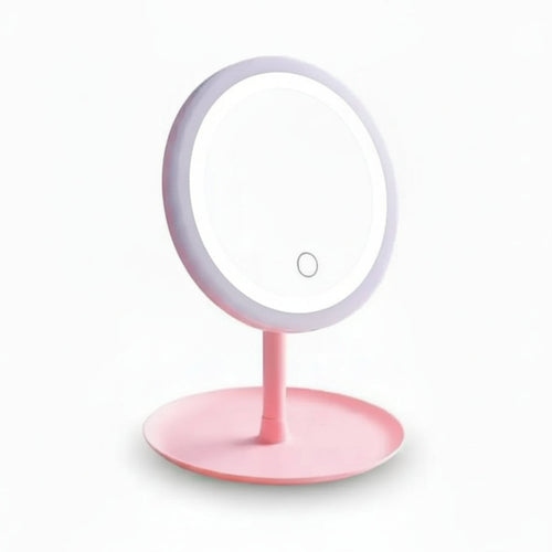 Aro de Luz LED para Maquillaje con Espejo Integrado - Lámpara Recargable con Brillo Ajustable Pro 2026 - Conecta Chava Shop