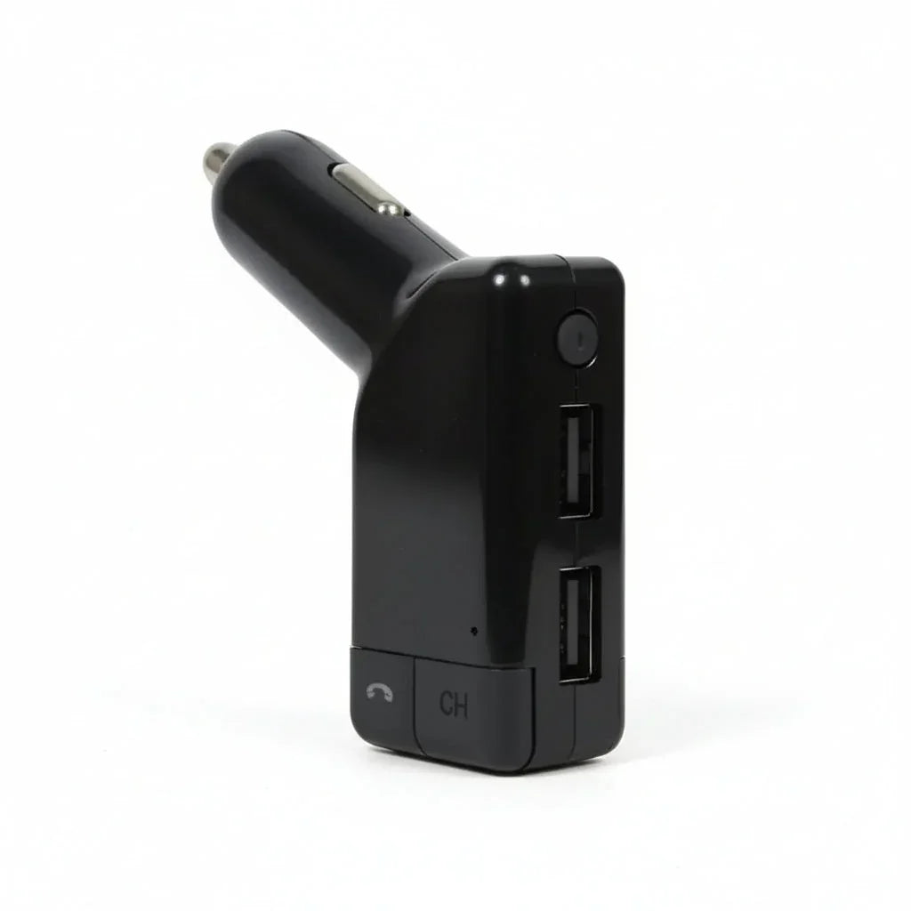 Reproductor MP3 Para Auto Transmisor Bluetooth FM - Manos Libres Inalámbrico con Doble Puerto USB y Ranura Micro SD Pro 2026 - Conecta Chava Shop