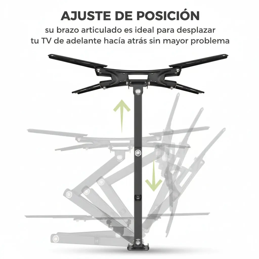 Brazo Ergonómico para Monitor con Sistema VESA 32 a 55 Pulgadas - Soporte Ajustable de Alta Resistencia Pro 2026 - Conecta Chava Shop