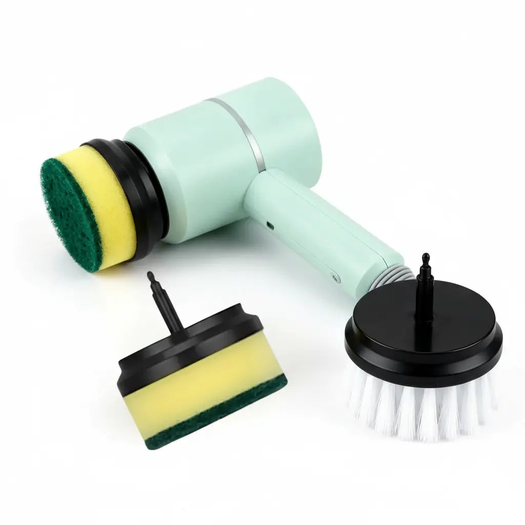 Cepillo de Limpieza Eléctrico Inalámbrico 5 en 1 - Lavador Recargable para Cocina y Baño con 5 Cabezales Intercambiables Pro 2026 - Conecta Chava Shop