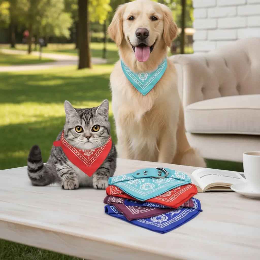 Collar para Perro Ajustable con Bandana Resistente al Agua - Accesorio de Moda para Mascotas con Hebilla de Seguridad Pro 2026 - Conecta Chava Shop