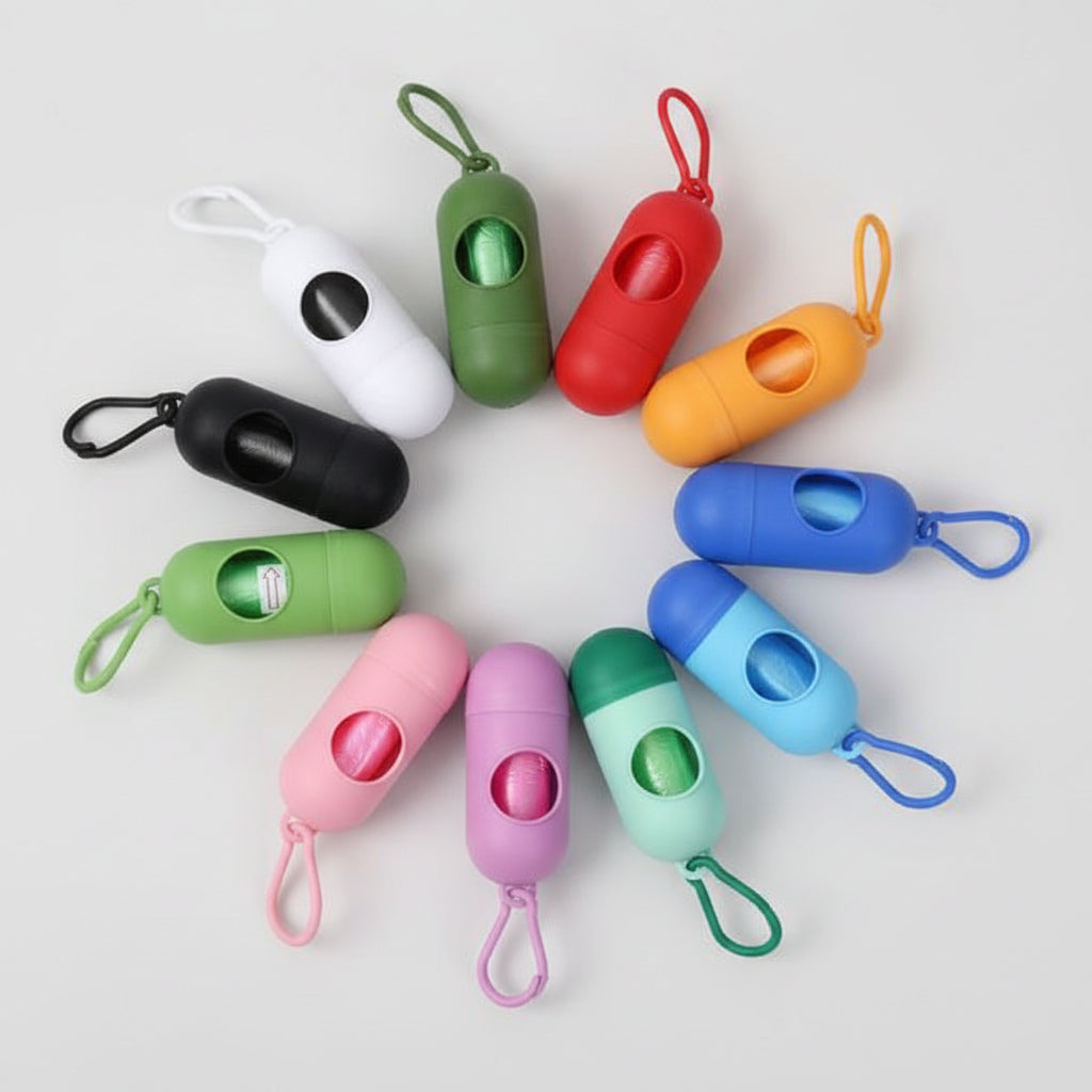 Dispensador de Bolsas para Mascotas con Clip y Diseño de Hueso - Porta Bolsas Ligero y Eco-Consciente Pro 2026 - Conecta Chava Shop