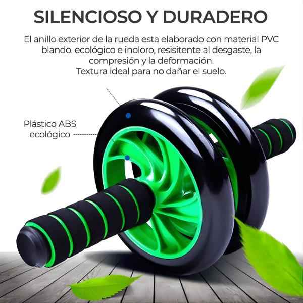 Rueda Abdominal Profesional de Alta Estabilidad - Rodillo para Core con Rodamientos Silenciosos y Mango Antideslizante, Calidad Pro 2026 - Conecta Chava Shop