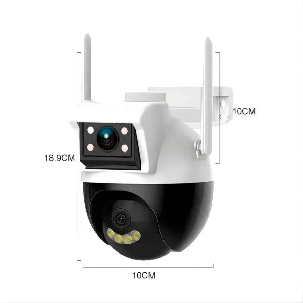 Cámara de Vigilancia IP Exteriores 4MP con WiFi y Visión Nocturna - Cámara de Seguridad Impermeable Pro 2026 - Conecta Chava Shop