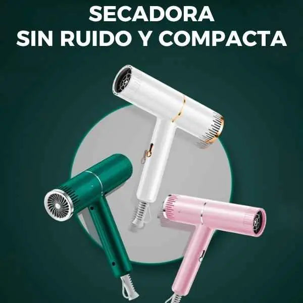 Secador de Cabello Iónico con Tecnología Antifrizz - Motor de Alta Potencia y Diseño Compacto Plegable Pro 2026 - Conecta Chava Shop