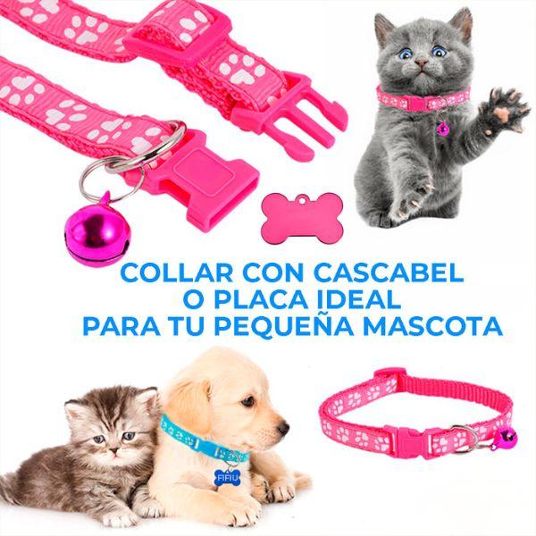 Collar Reflejante de Seguridad para Gatos y Perros con Hebilla Anti Ahorcamiento 2 Collares - Conecta Chava Shop