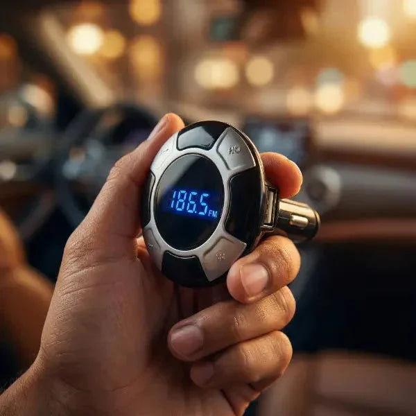 Transmisor Bluetooth FM Multiconexión para Auto - Reproductor MP3 con Entradas USB, TF y AUX Pro 2026 - Conecta Chava Shop