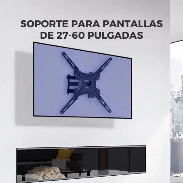 Soporte de TV con Movimiento Completo para 27 a 60 Pulgadas - Brazo Articulado Giratorio y Extensible Pro 2026 - Conecta Chava Shop