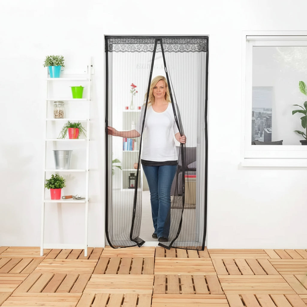 Cortina Mosquitera Magnética de Malla Reforzada - Cierre Automático Instantáneo y Protección Invisible para Puertas Pro 2026 - Conecta Chava Shop