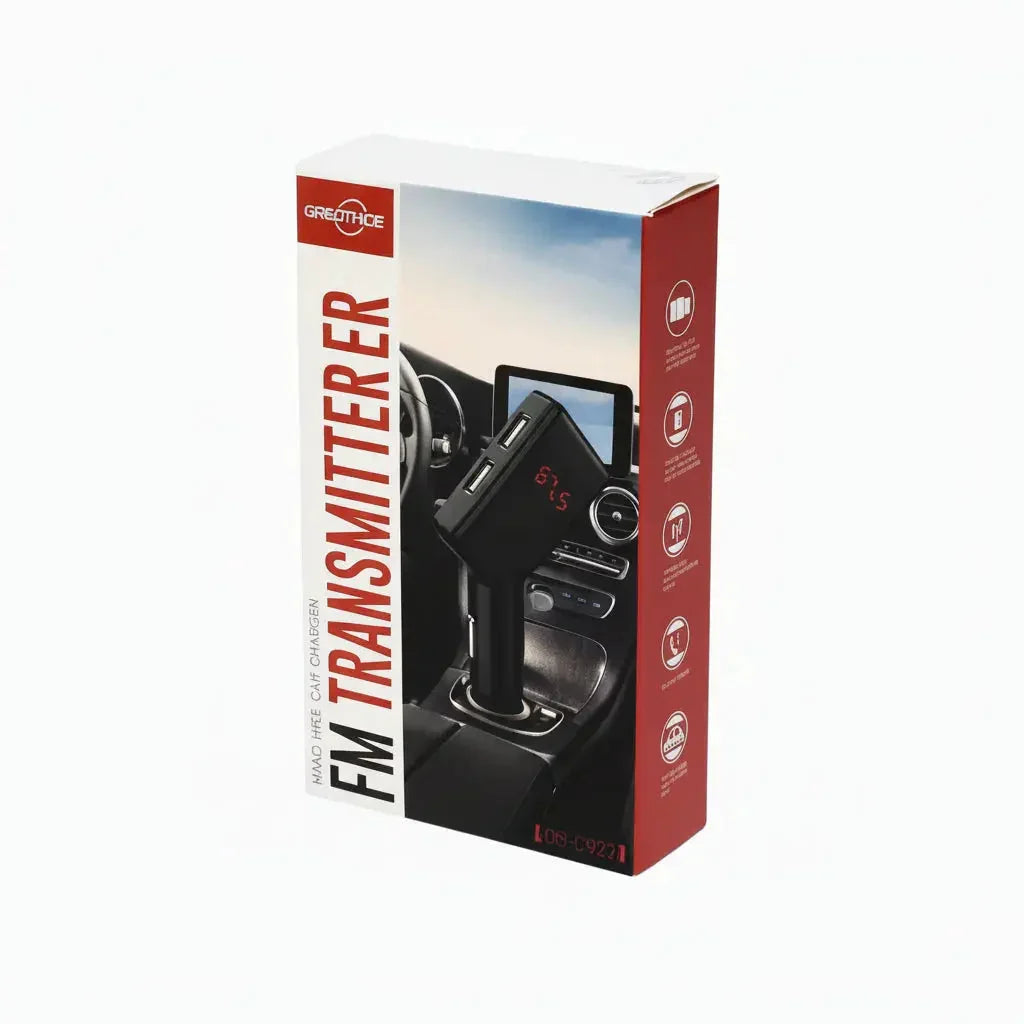 Reproductor MP3 Para Auto Transmisor Bluetooth FM - Manos Libres Inalámbrico con Doble Puerto USB y Ranura Micro SD Pro 2026 - Conecta Chava Shop