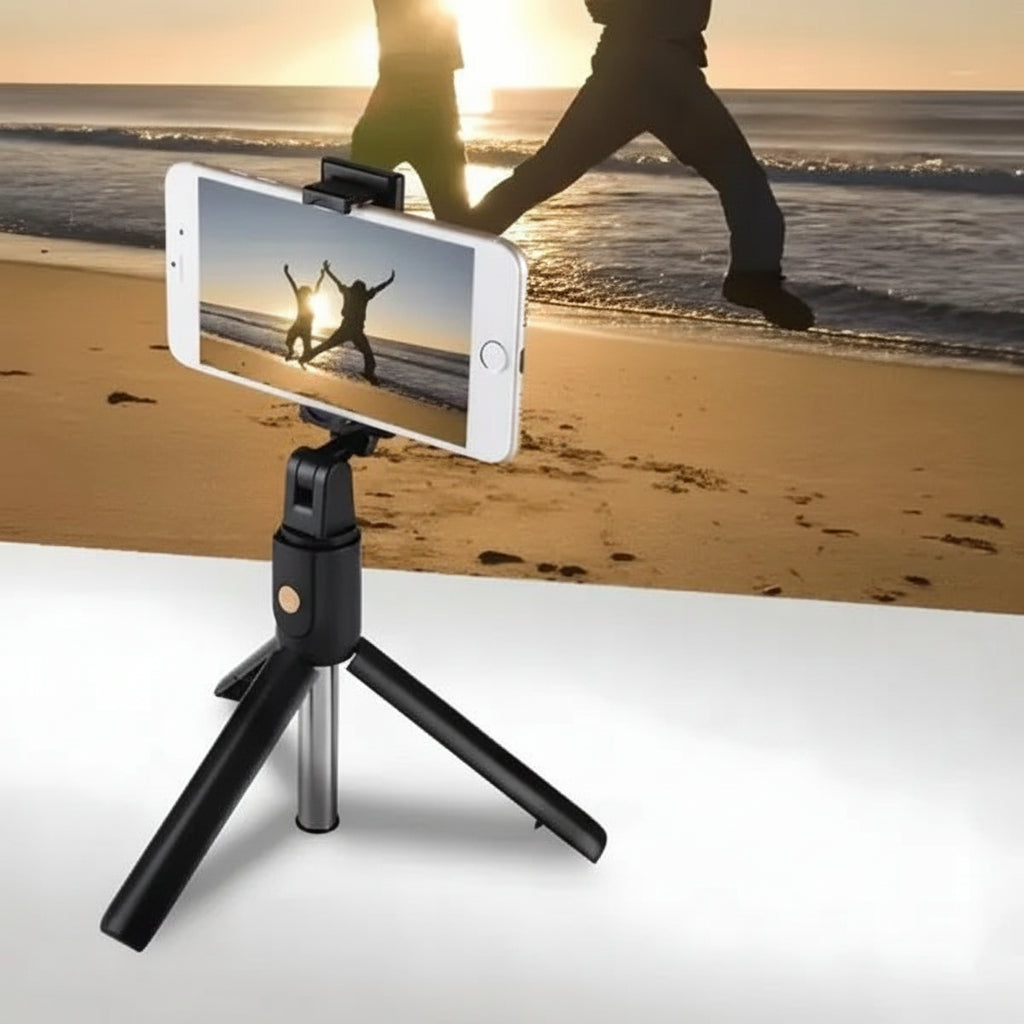 Trípode Selfie Bluetooth con Control Remoto Inalámbrico - Soporte Ajustable de Alta Estabilidad para Celular, Calidad Vlog Pro 2026 - Conecta Chava Shop