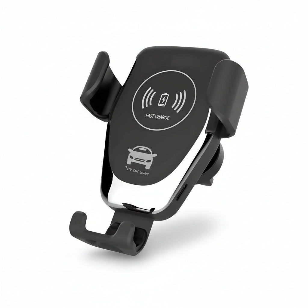 Cargador Inalámbrico para Auto con Sensor de Apertura Automática - Soporte de Carga Rápida Qi Pro 2026 - Conecta Chava Shop