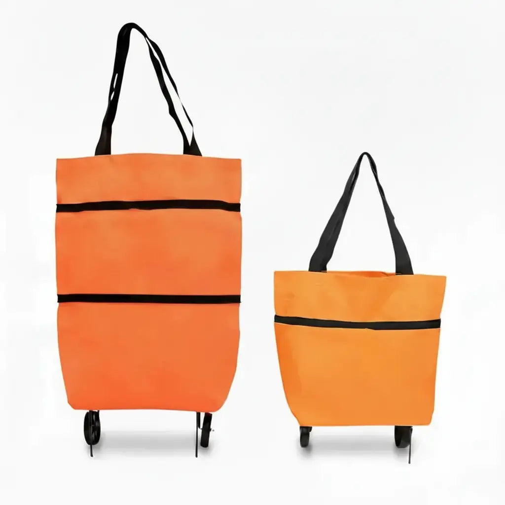 Bolsa de Compras Plegable con Ruedas Reforzadas - Carrito de Mandado Portátil de Gran Capacidad y Tela Impermeable Pro 2026 - Conecta Chava Shop