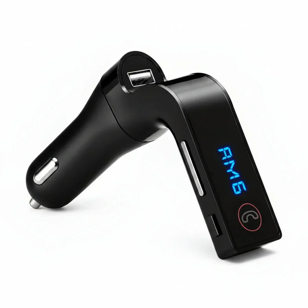 Transmisor FM Bluetooth para Auto - Manos Libres + USB + Micro SD | Conecta Chava