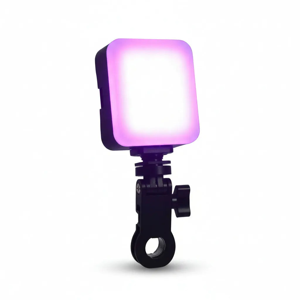 Luz LED RGB Profesional para Video y Fotografía - Iluminación Ajustable de Colores para TikTok y YouTube, Mini Panel Portátil Recargable - Conecta Chava Shop