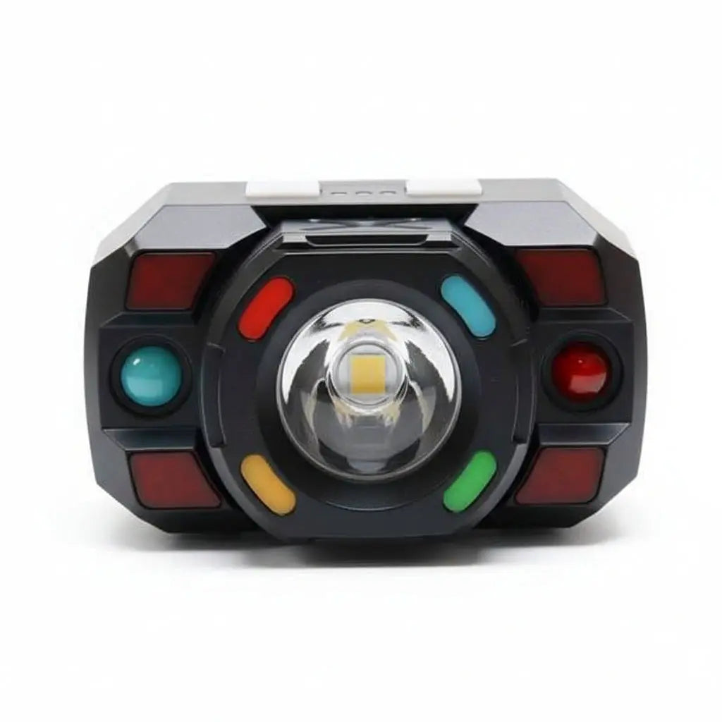 Linterna de Cabeza con Sensor de Movimiento "Sin Contacto" - Lámpara Frontal LED Recargable, Ideal para Mecánicos, Pesca y Construcción - Conecta Chava Shop