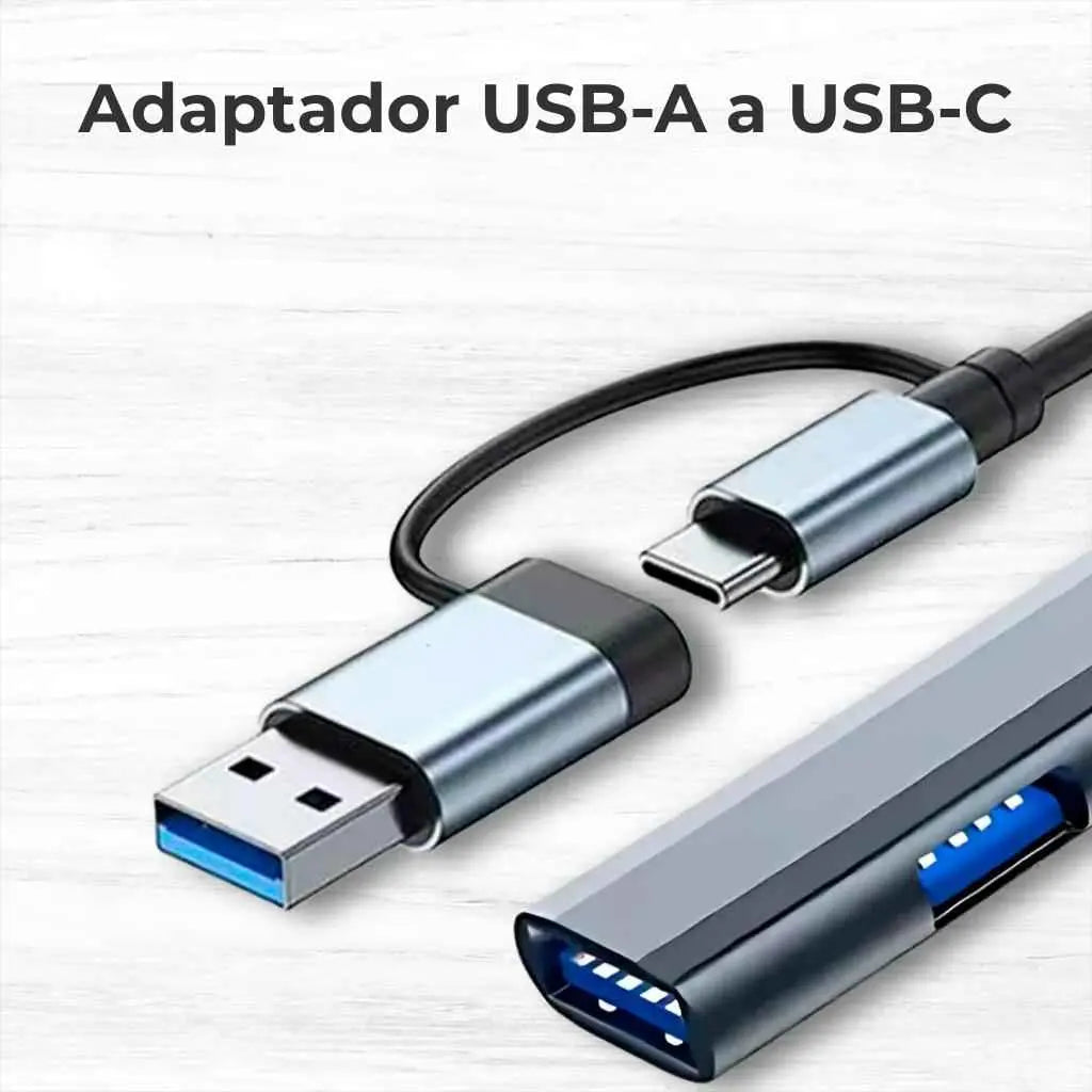 Hub USB de 7 Puertos Híbrido USB-C y USB-A - Estación de Datos de Alta Velocidad y Adaptador Multi-Puerto para Laptop Pro 2026 - Conecta Chava Shop