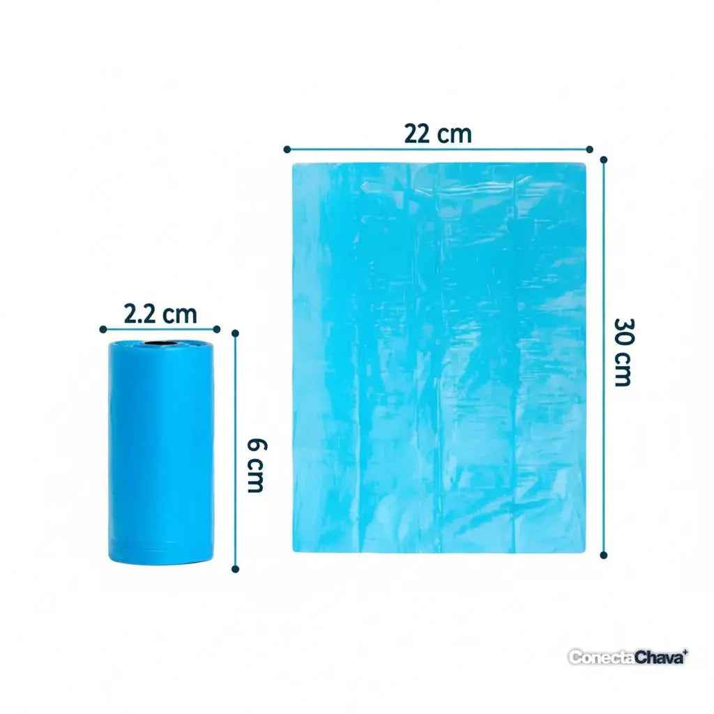 Bolsas para Desechos de Mascotas Biodegradables - Set de 6 Rollos Ecológicos de Alta Resistencia y Anti-Fugas Pro 2026 - Conecta Chava Shop
