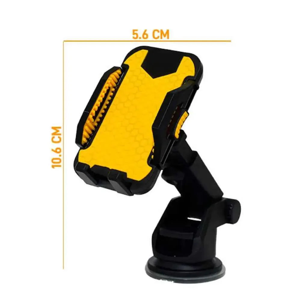 Soporte de Celular para Auto con Ventosa de Succión Fuerte - Brazo Extensible en Material ABS y Silicona con Rotación 360° Pro 2026 - Conecta Chava Shop