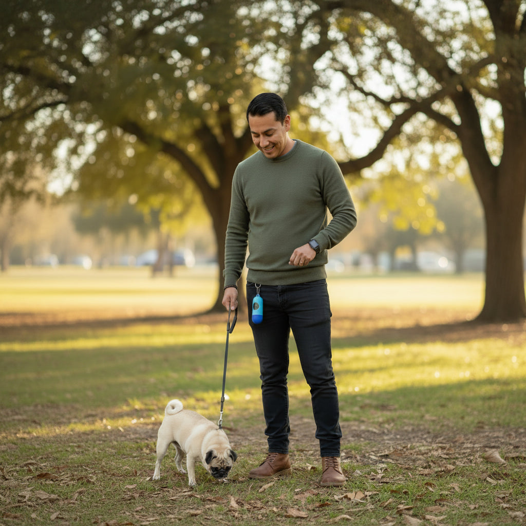 Dispensador de Bolsas para Mascotas con Clip y Diseño de Hueso - Porta Bolsas Ligero y Eco-Consciente Pro 2026 - Conecta Chava Shop