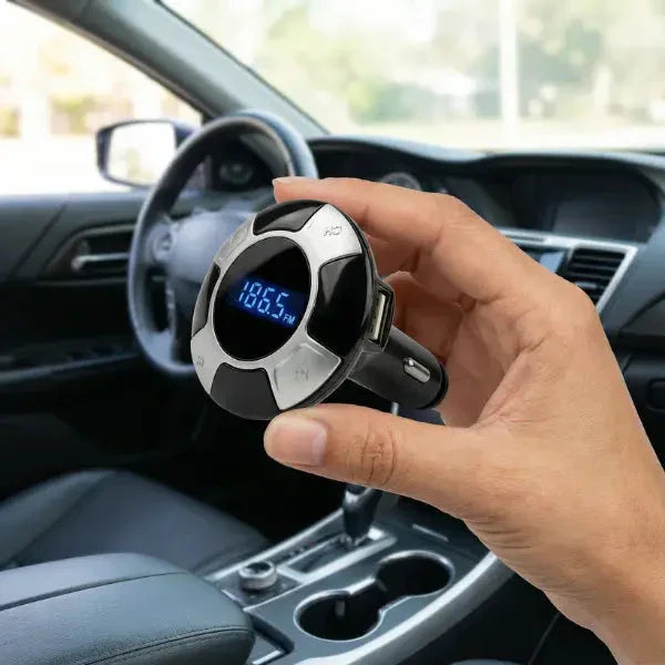 Transmisor Bluetooth FM Multiconexión para Auto - Reproductor MP3 con Entradas USB, TF y AUX Pro 2026 - Conecta Chava Shop