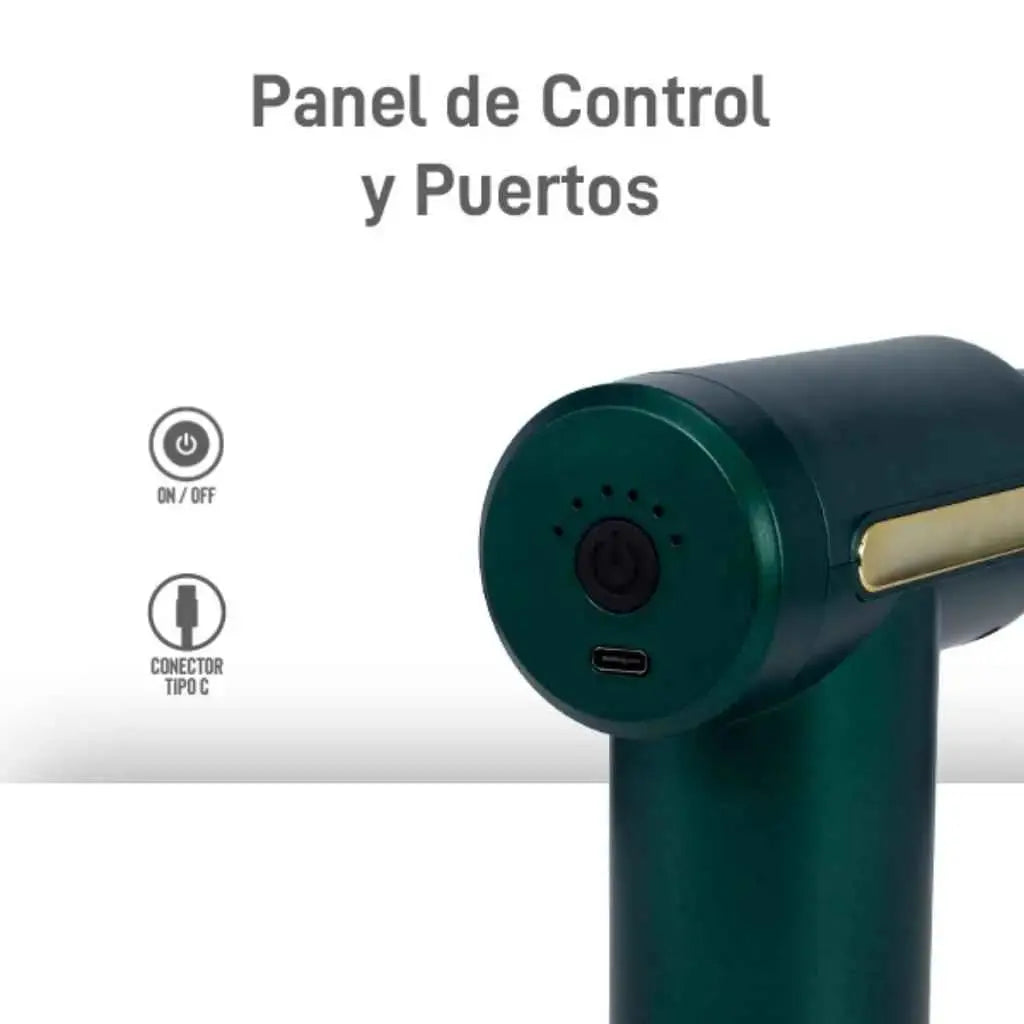 Pistola Masajeadora Deportiva Recargable con 6 Niveles de Intensidad - Masajeador Muscular Pro 2026 - Conecta Chava Shop