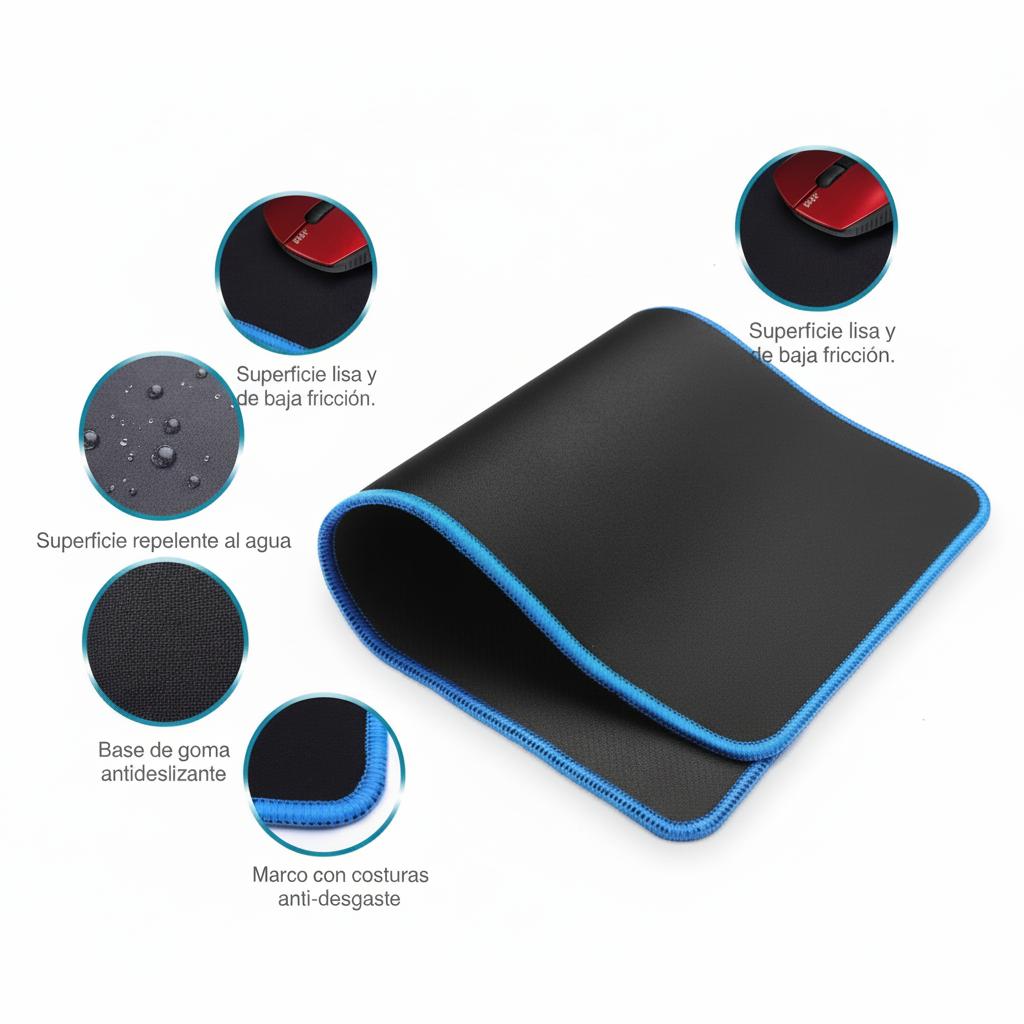 Mouse Pad Personalizado con Diseño a Elección - Tapete para Mouse con Impresión Full Color Pro 2026 - Conecta Chava Shop
