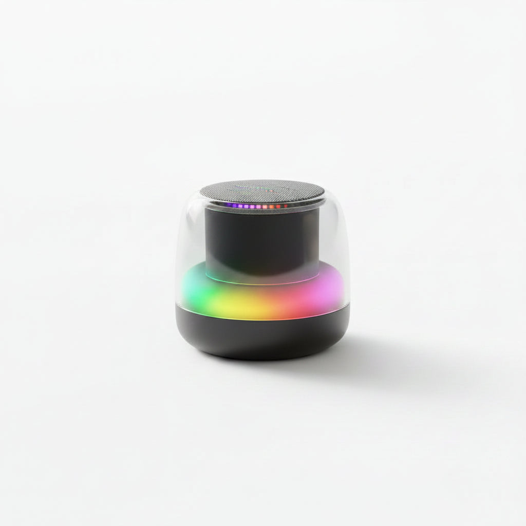 Altavoz Bluetooth Portátil con Sonido 360° y Luces RGB - Bocina Compacta Recargable Pro 2026 - Conecta Chava Shop