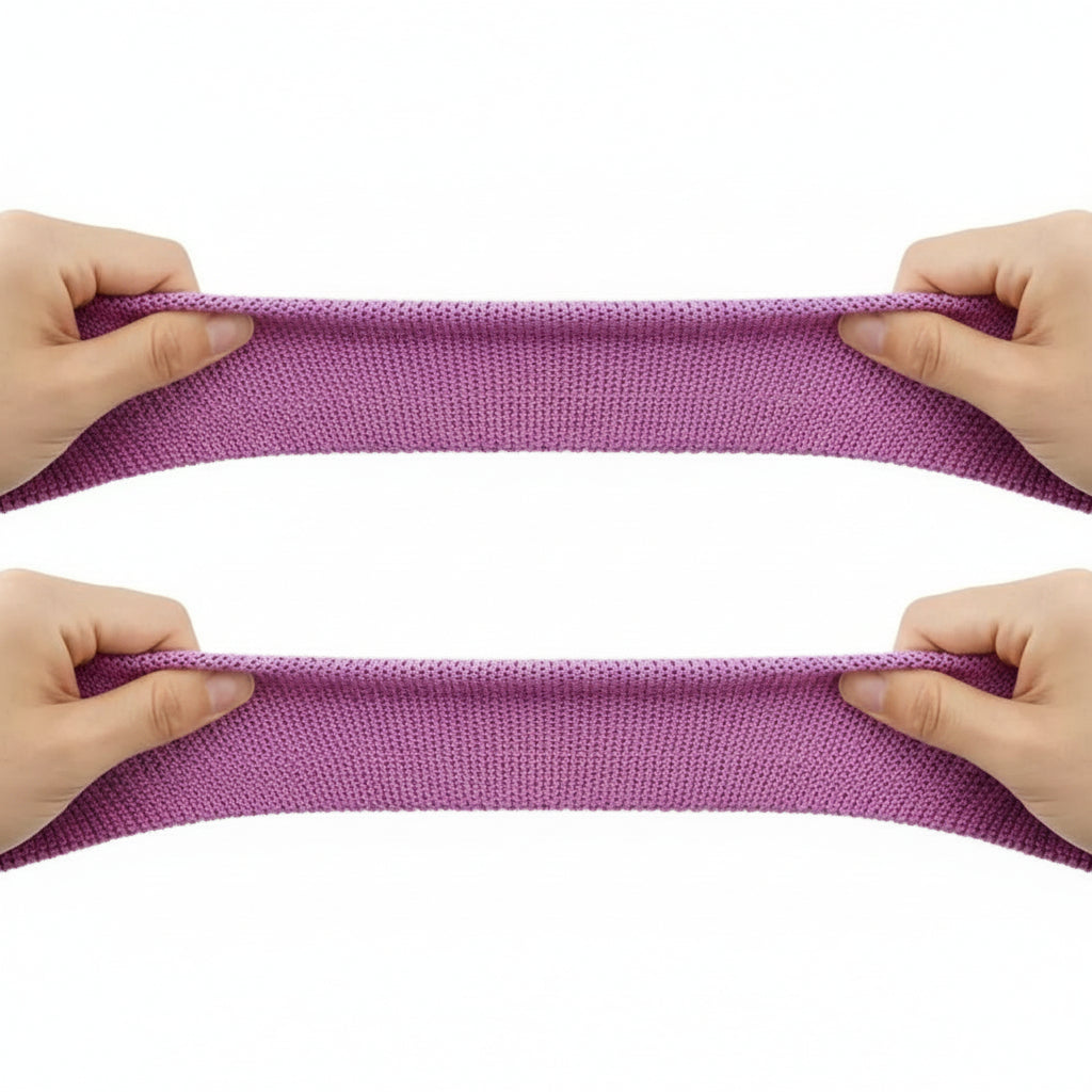 Set de 3 Bandas de Resistencia de Tela Antideslizante - Ligas para Entrenamiento de Glúteos y Piernas Pro 2026 - Conecta Chava Shop