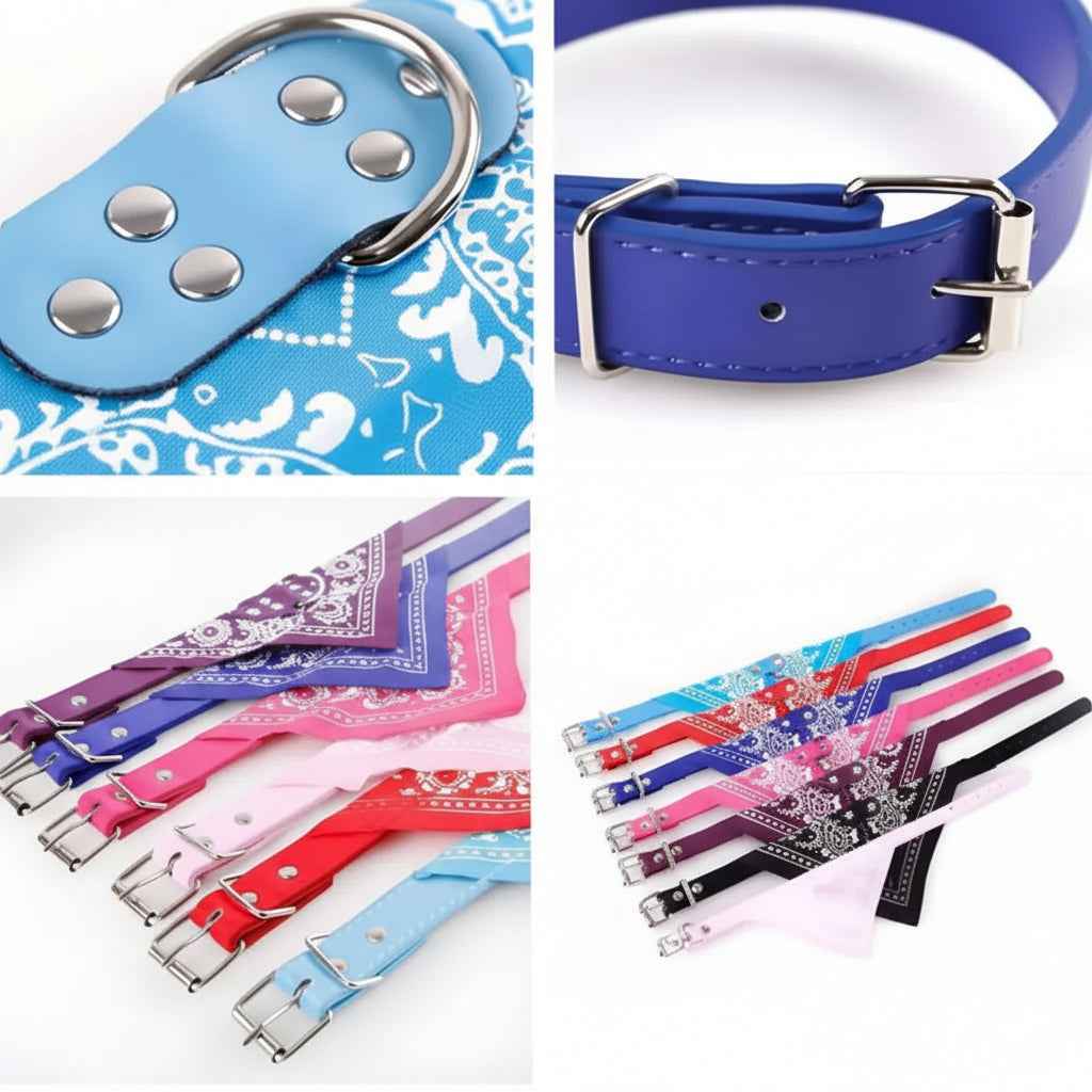 Collar para Perro Ajustable con Bandana Resistente al Agua - Accesorio de Moda para Mascotas con Hebilla de Seguridad Pro 2026 - Conecta Chava Shop